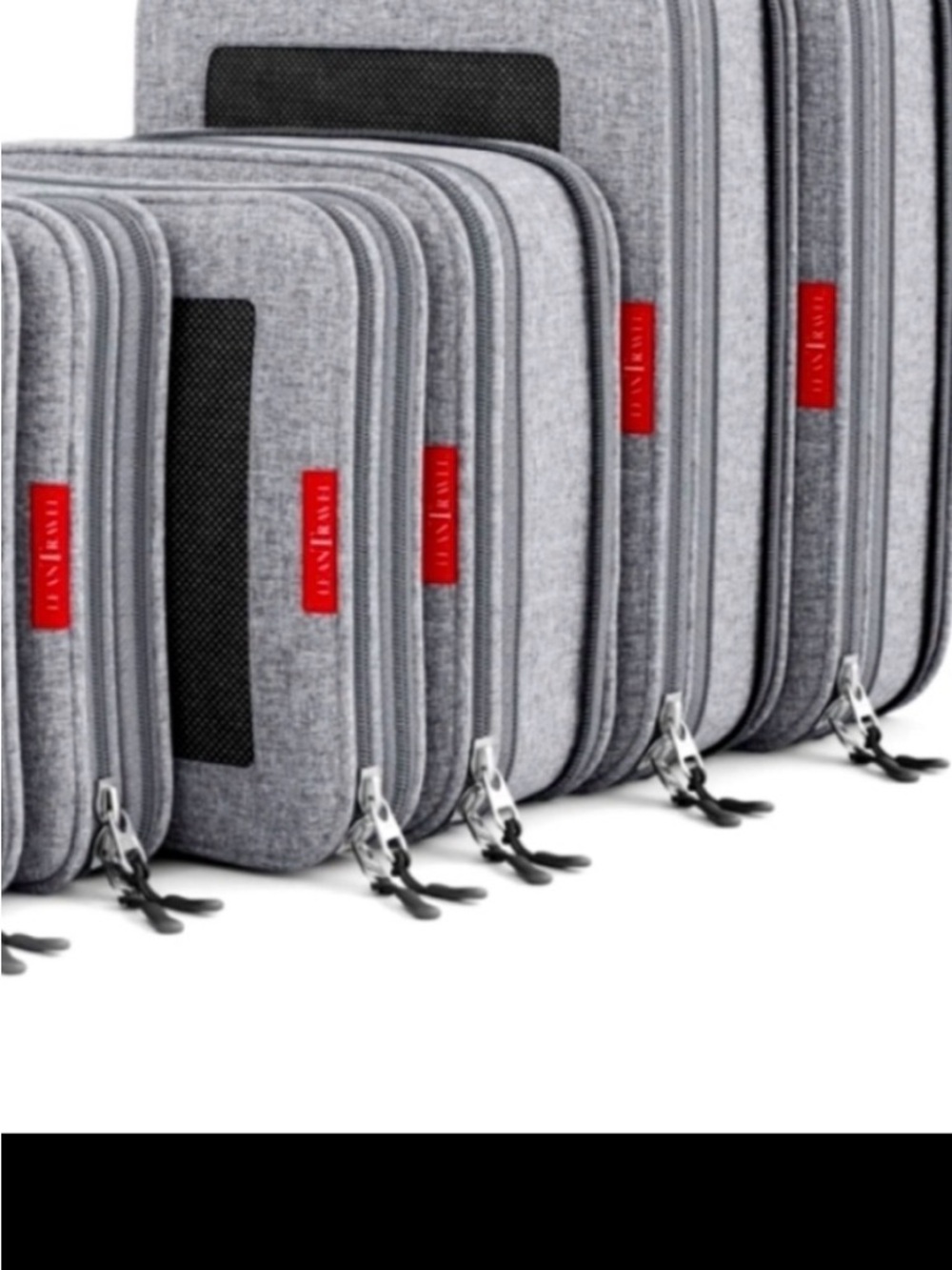 Elegant Gray Travel Bag Set 5 pieces